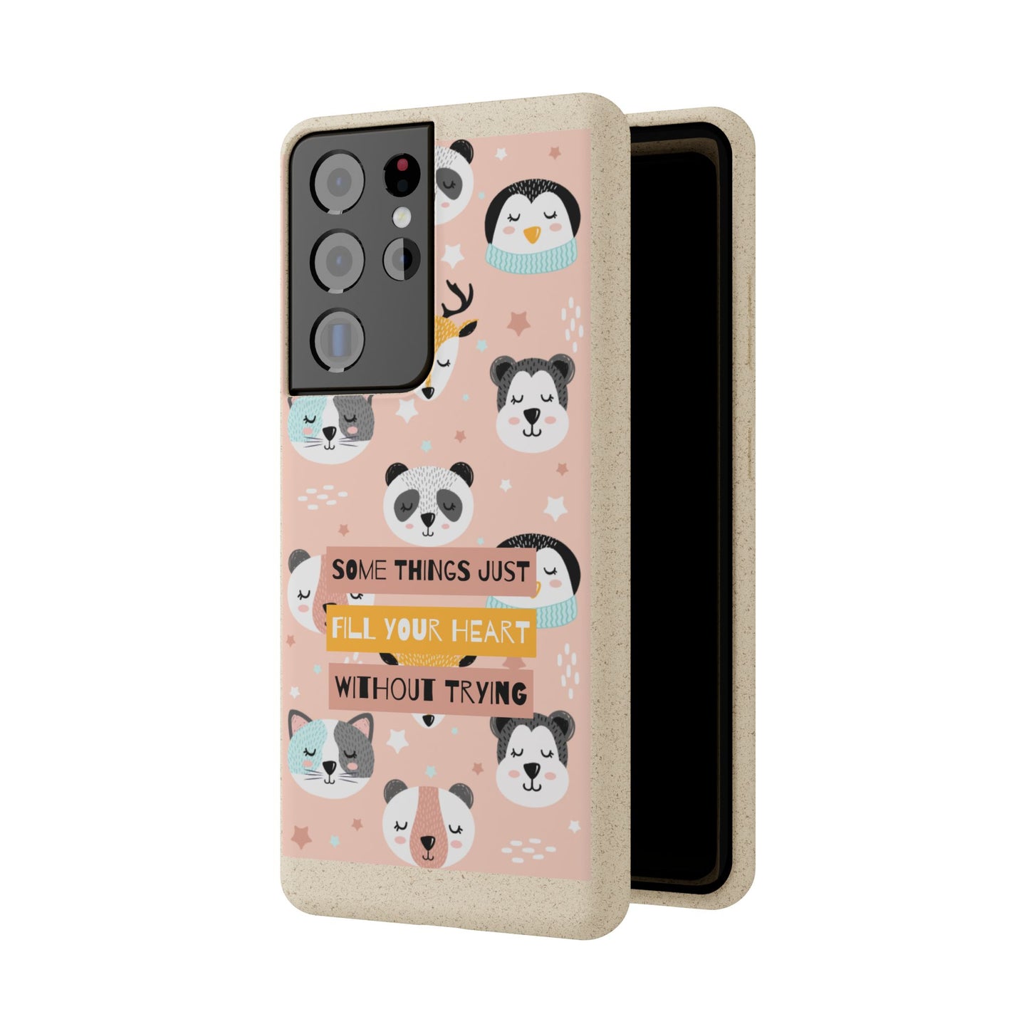 Cute Animal Biodegradable Phone Case, Eco-Friendly Gift, Sustainable Case, Nature Lover Accessory, Cute Phone Cover