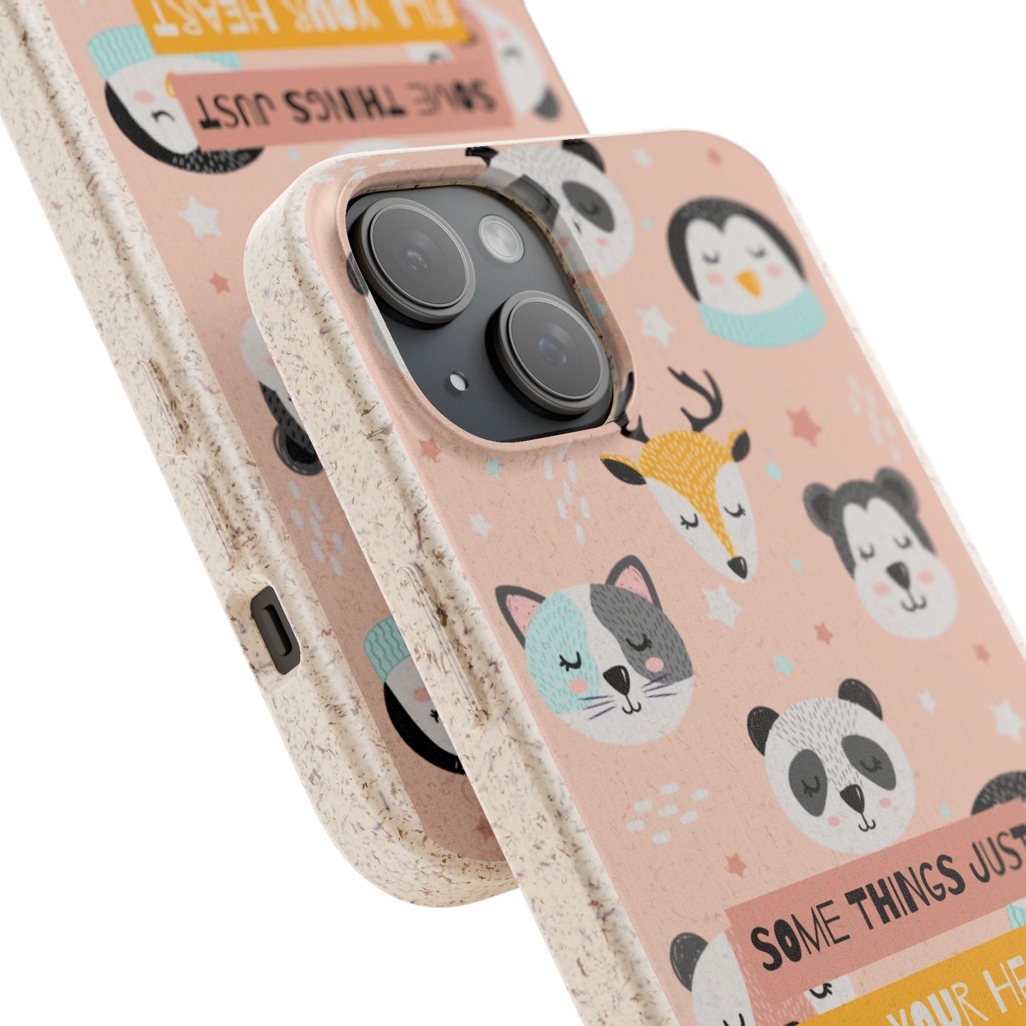 Cute Animal Biodegradable Phone Case, Eco-Friendly Gift, Sustainable Case, Nature Lover Accessory, Cute Phone Cover