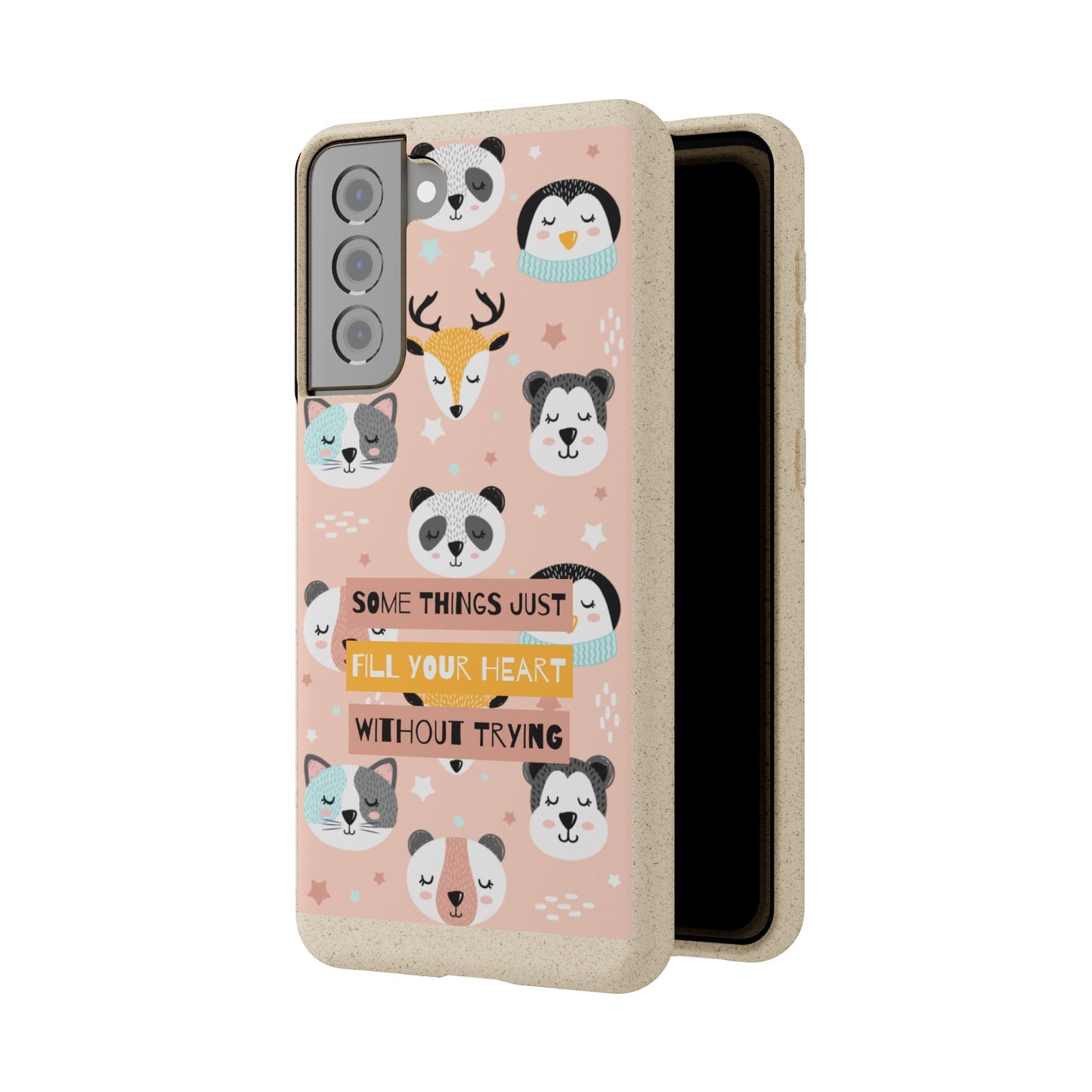 Cute Animal Biodegradable Phone Case, Eco-Friendly Gift, Sustainable Case, Nature Lover Accessory, Cute Phone Cover