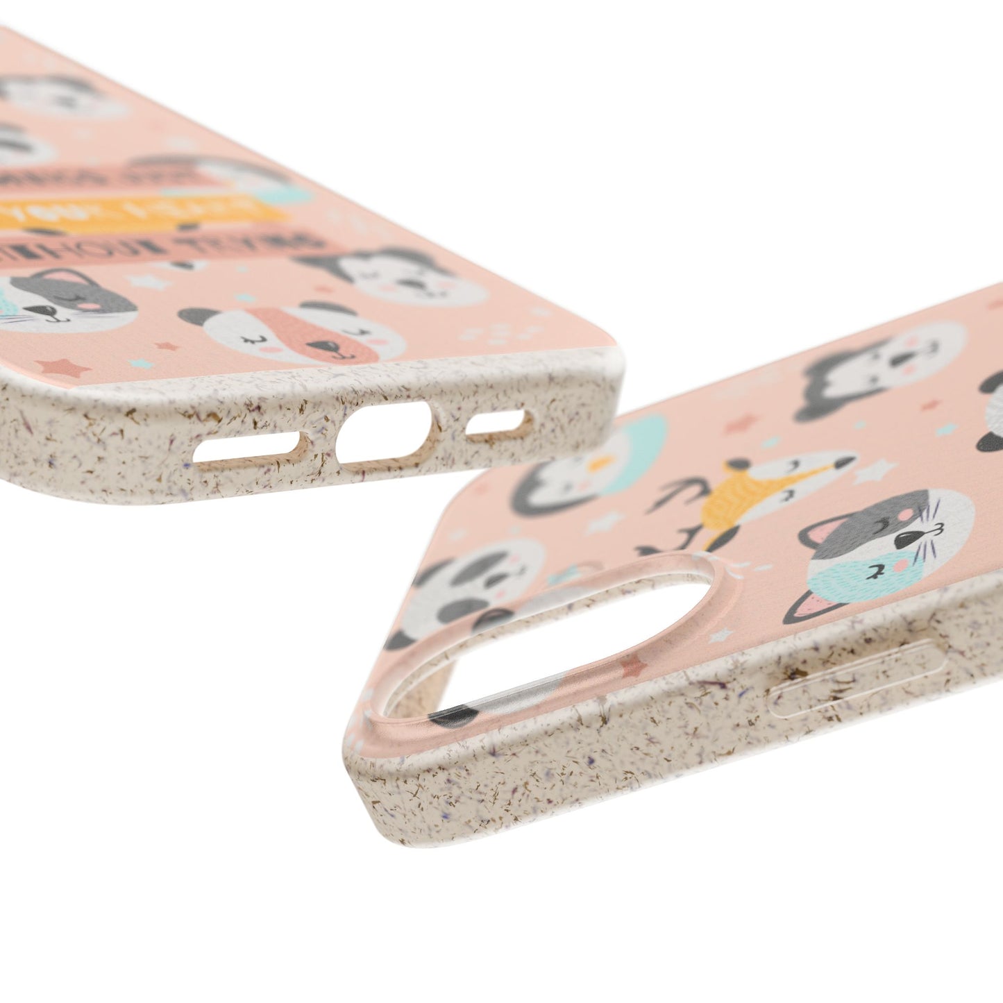 Cute Animal Biodegradable Phone Case, Eco-Friendly Gift, Sustainable Case, Nature Lover Accessory, Cute Phone Cover