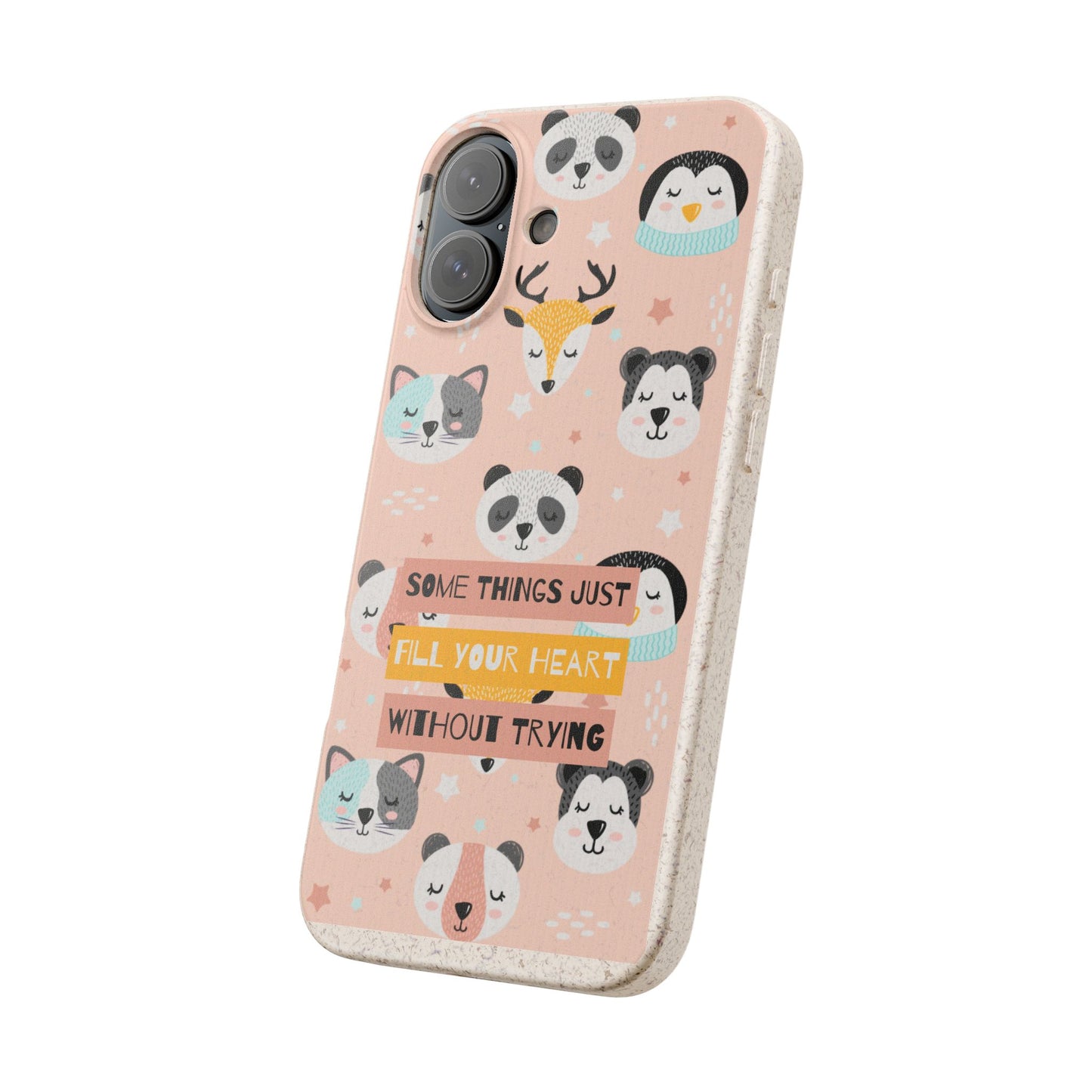Cute Animal Biodegradable Phone Case, Eco-Friendly Gift, Sustainable Case, Nature Lover Accessory, Cute Phone Cover