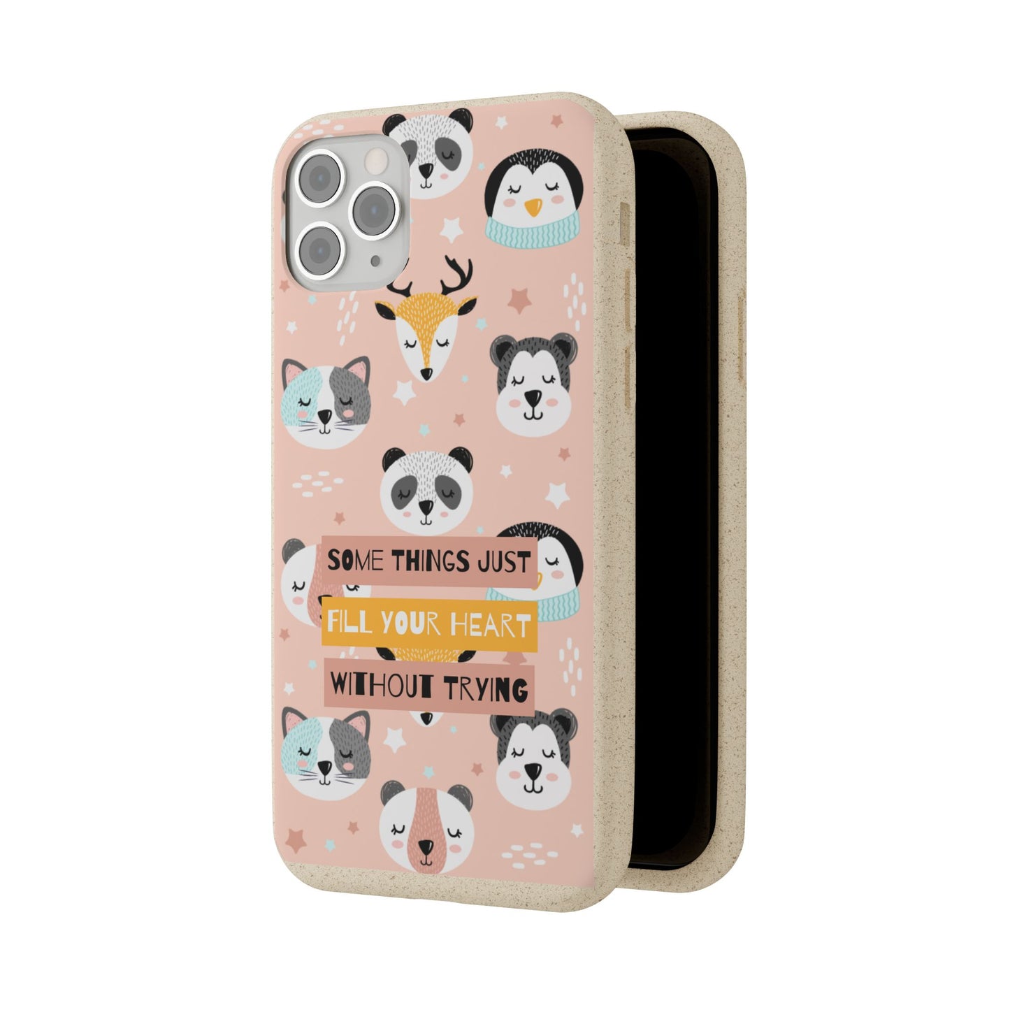 Cute Animal Biodegradable Phone Case, Eco-Friendly Gift, Sustainable Case, Nature Lover Accessory, Cute Phone Cover