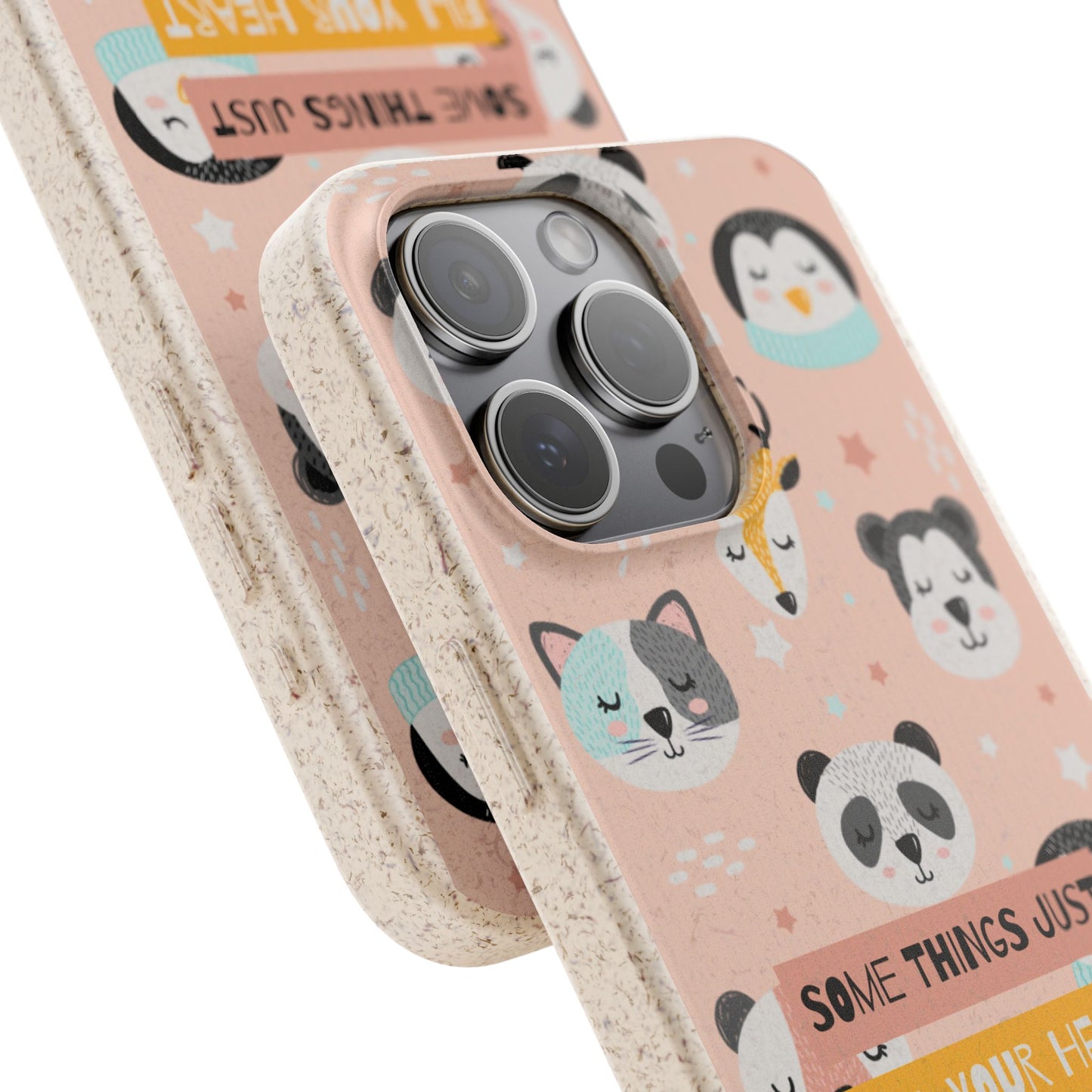 Cute Animal Biodegradable Phone Case, Eco-Friendly Gift, Sustainable Case, Nature Lover Accessory, Cute Phone Cover