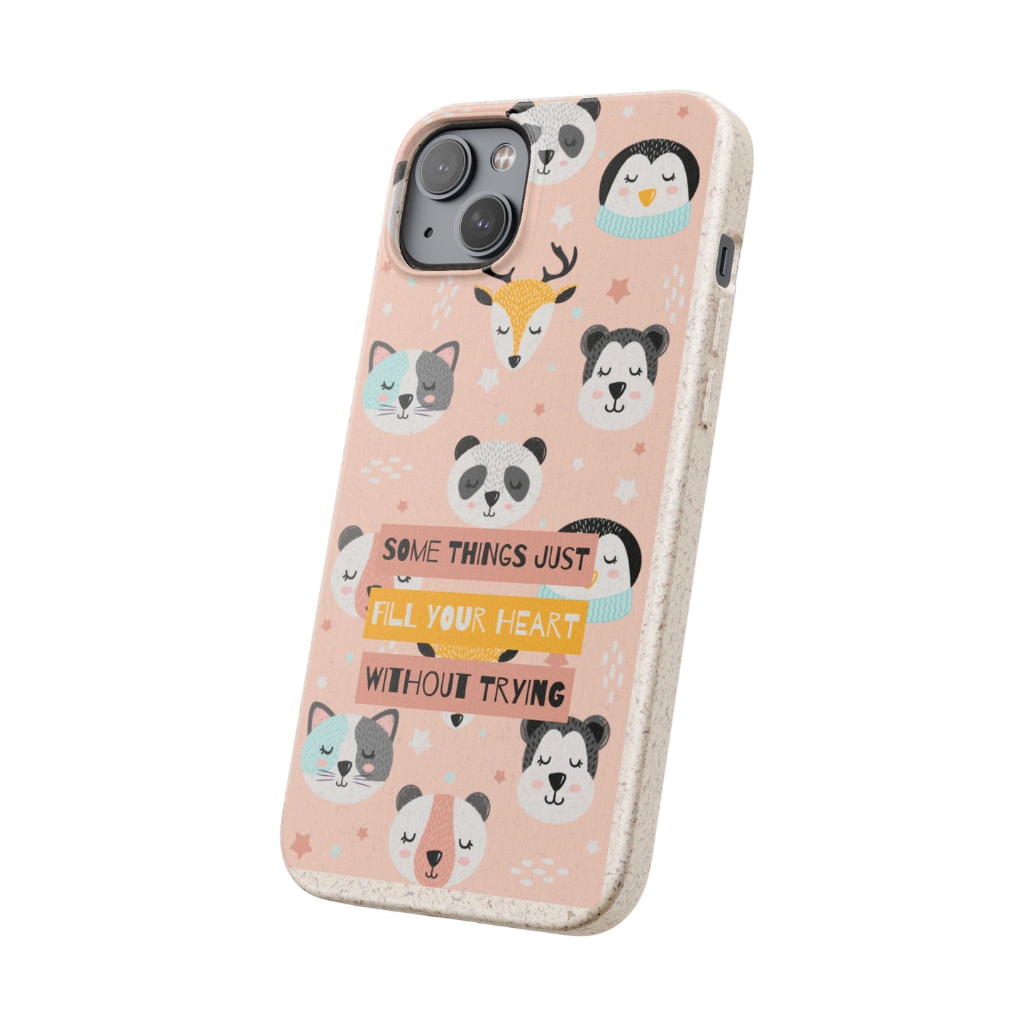 Cute Animal Biodegradable Phone Case, Eco-Friendly Gift, Sustainable Case, Nature Lover Accessory, Cute Phone Cover