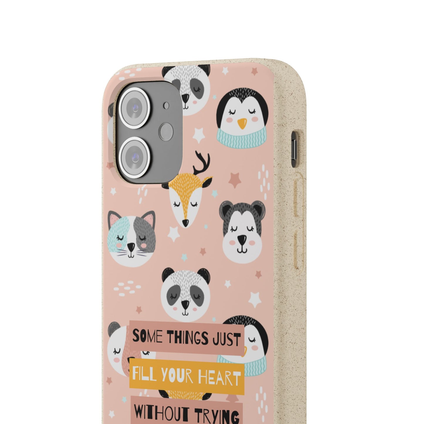 Cute Animal Biodegradable Phone Case, Eco-Friendly Gift, Sustainable Case, Nature Lover Accessory, Cute Phone Cover
