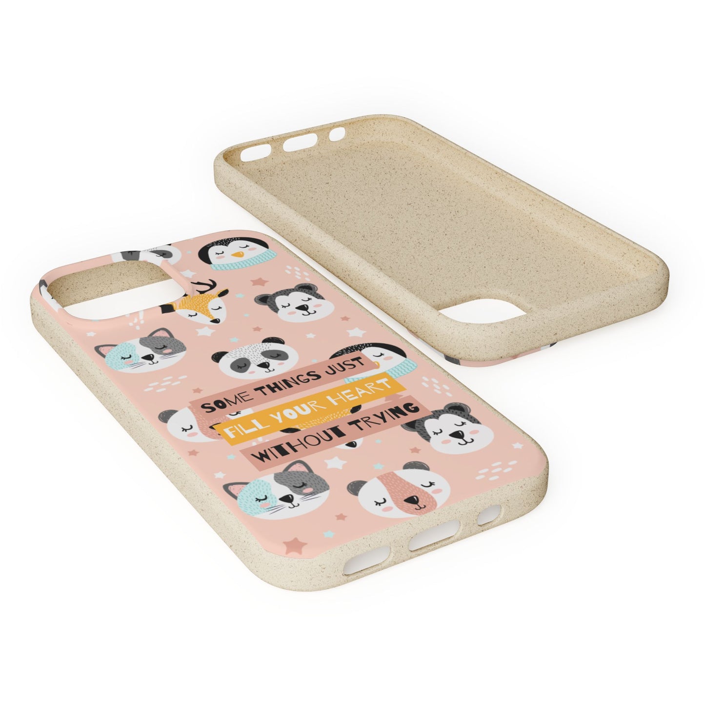 Cute Animal Biodegradable Phone Case, Eco-Friendly Gift, Sustainable Case, Nature Lover Accessory, Cute Phone Cover