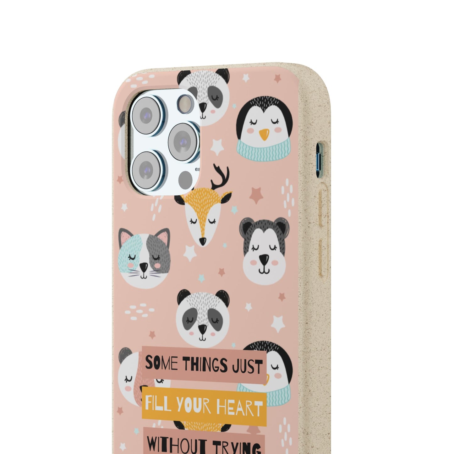 Cute Animal Biodegradable Phone Case, Eco-Friendly Gift, Sustainable Case, Nature Lover Accessory, Cute Phone Cover