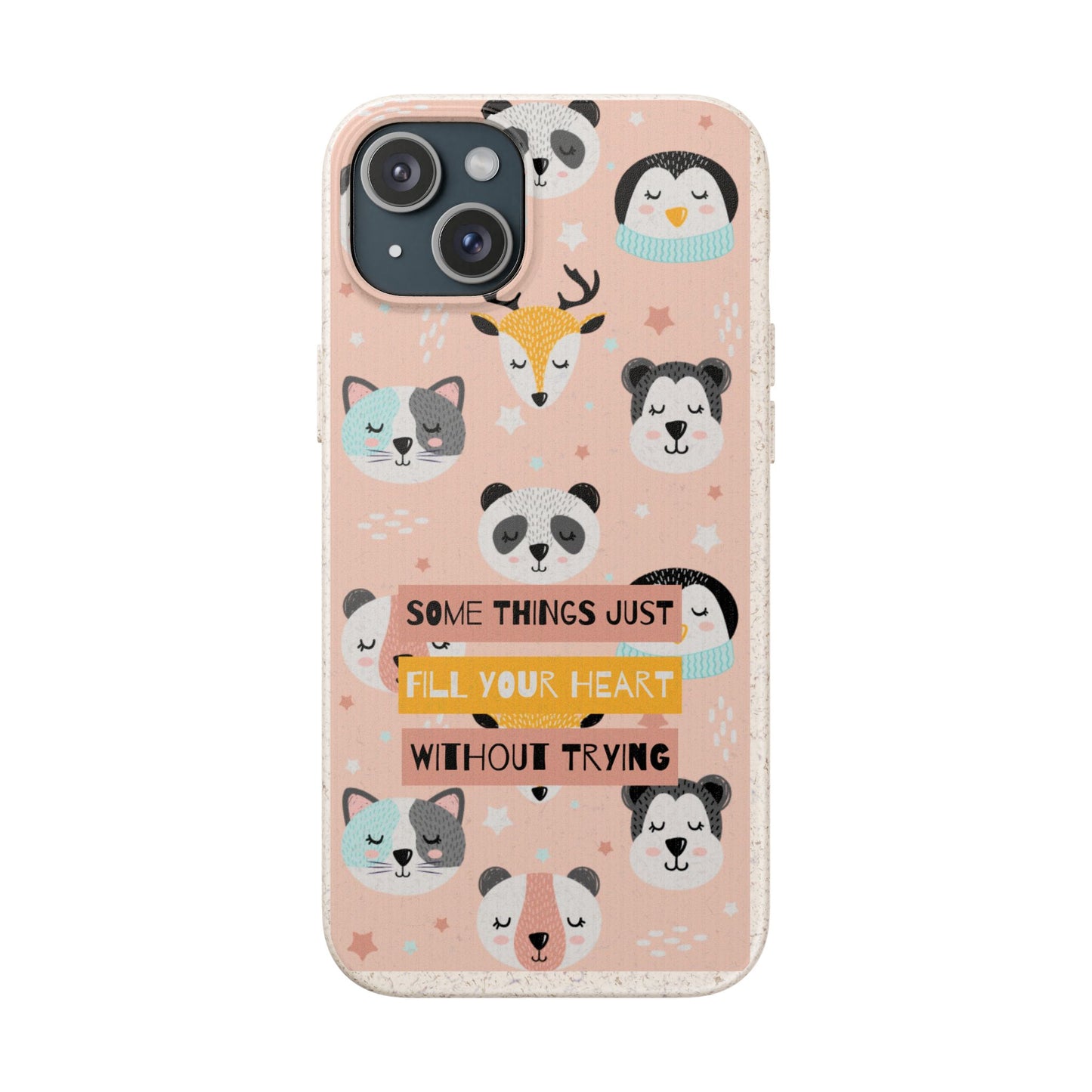 Cute Animal Biodegradable Phone Case, Eco-Friendly Gift, Sustainable Case, Nature Lover Accessory, Cute Phone Cover
