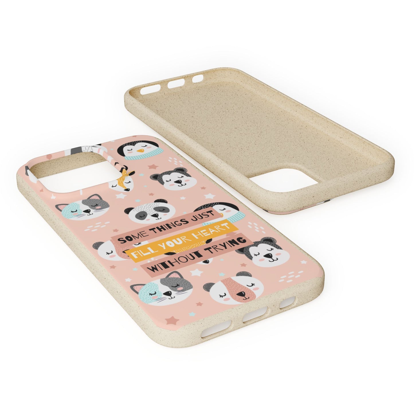 Cute Animal Biodegradable Phone Case, Eco-Friendly Gift, Sustainable Case, Nature Lover Accessory, Cute Phone Cover