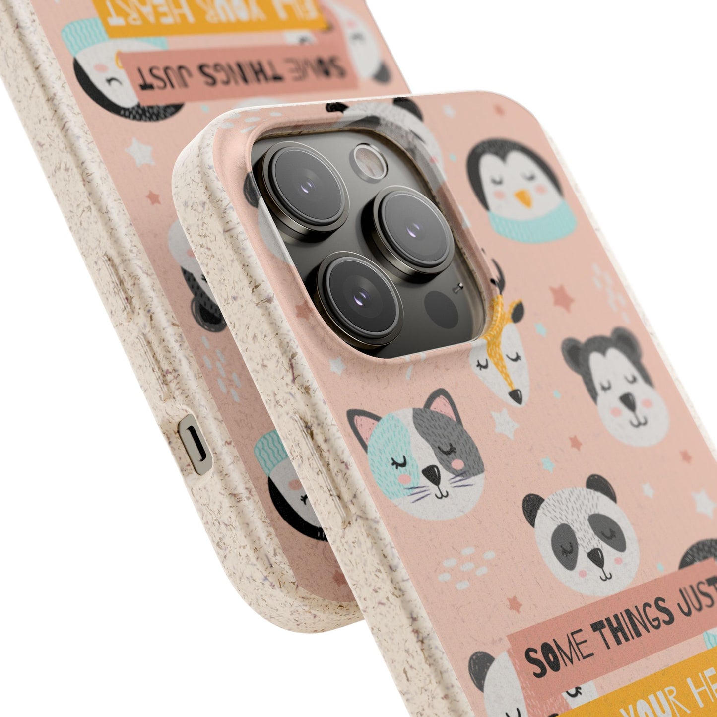 Cute Animal Biodegradable Phone Case, Eco-Friendly Gift, Sustainable Case, Nature Lover Accessory, Cute Phone Cover