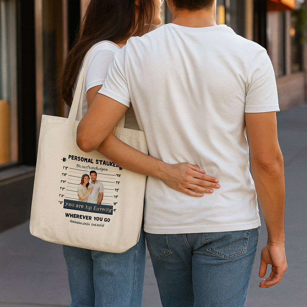 Organic Canvas Tote Bag-My Lover and I（Double-sided）