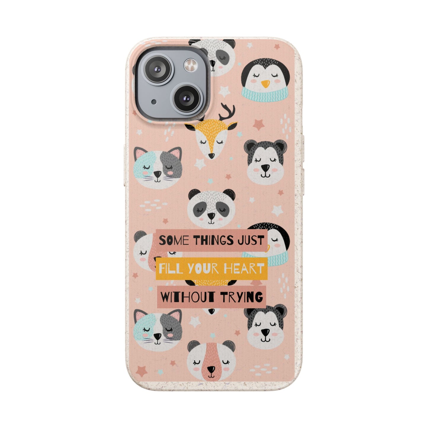 Cute Animal Biodegradable Phone Case, Eco-Friendly Gift, Sustainable Case, Nature Lover Accessory, Cute Phone Cover