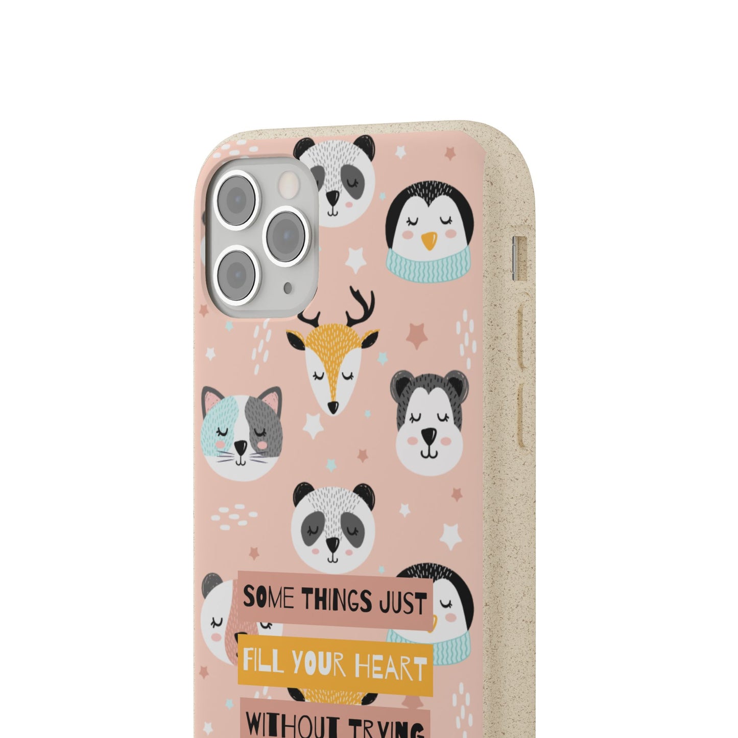 Cute Animal Biodegradable Phone Case, Eco-Friendly Gift, Sustainable Case, Nature Lover Accessory, Cute Phone Cover