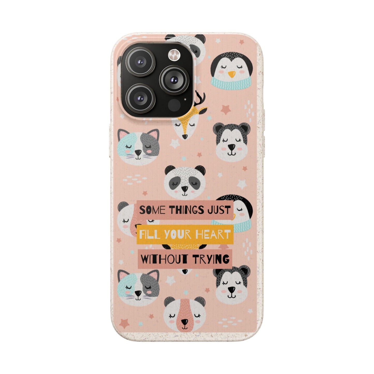 Cute Animal Biodegradable Phone Case, Eco-Friendly Gift, Sustainable Case, Nature Lover Accessory, Cute Phone Cover
