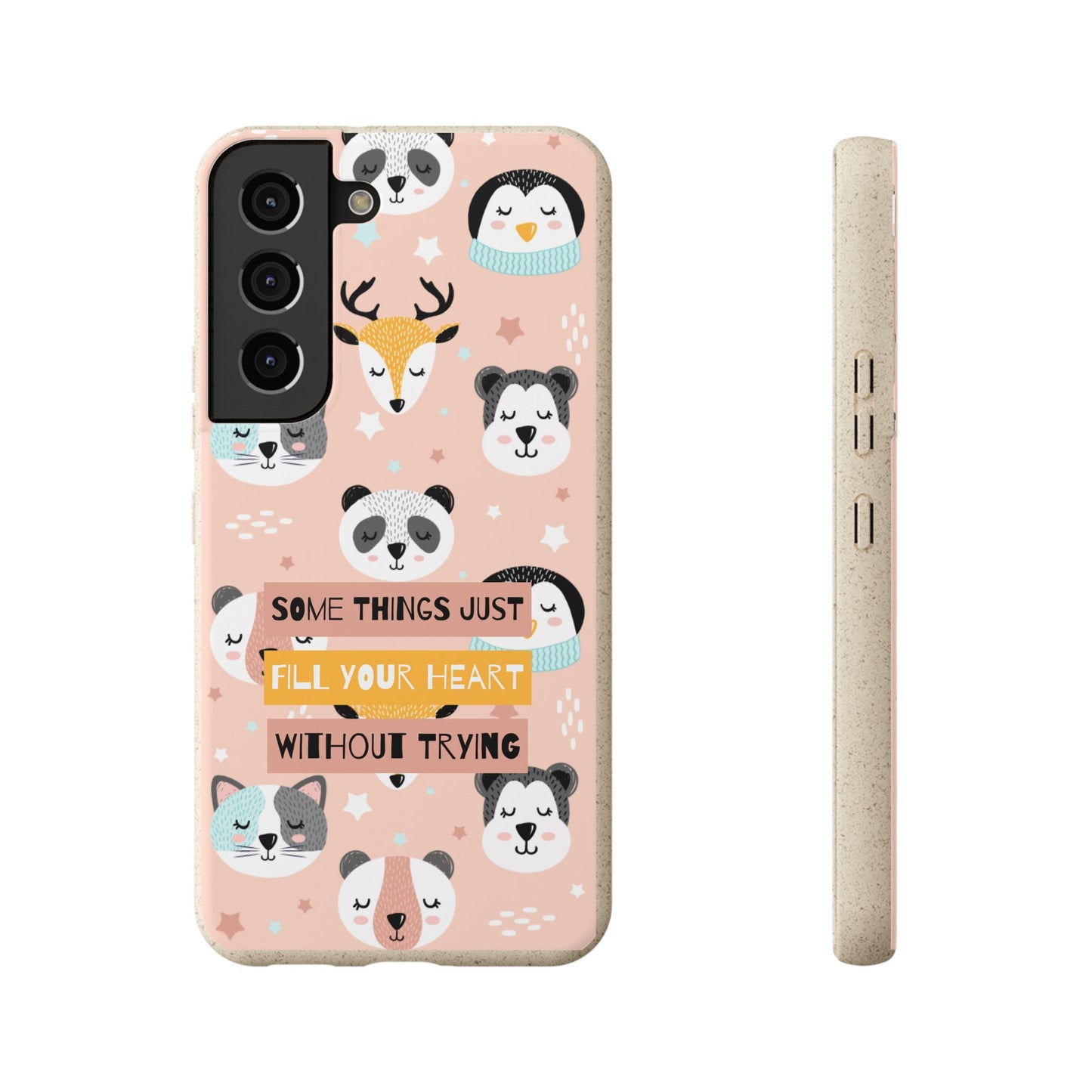 Cute Animal Biodegradable Phone Case, Eco-Friendly Gift, Sustainable Case, Nature Lover Accessory, Cute Phone Cover