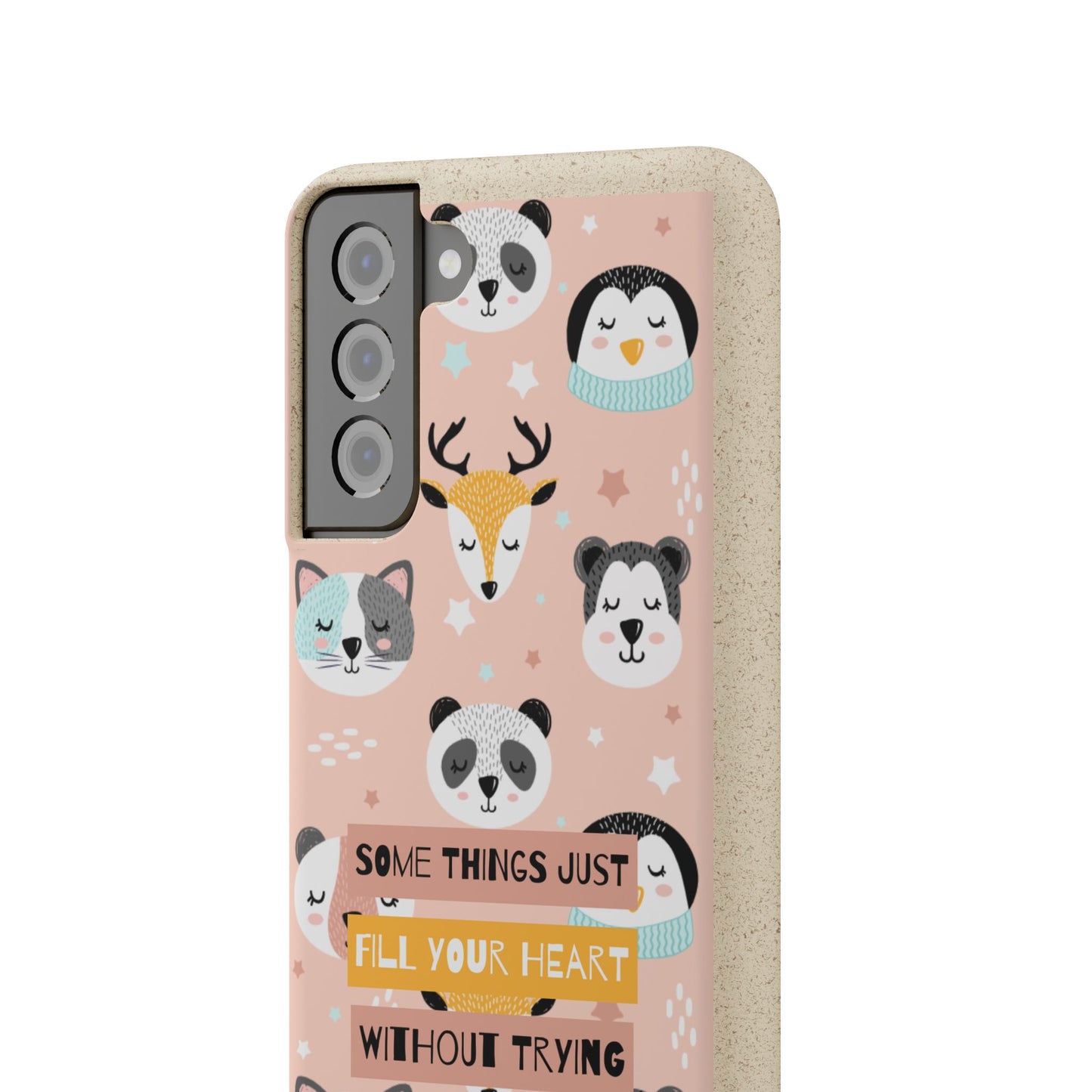 Cute Animal Biodegradable Phone Case, Eco-Friendly Gift, Sustainable Case, Nature Lover Accessory, Cute Phone Cover