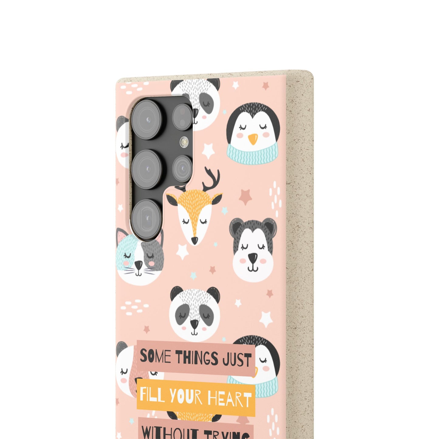 Cute Animal Biodegradable Phone Case, Eco-Friendly Gift, Sustainable Case, Nature Lover Accessory, Cute Phone Cover