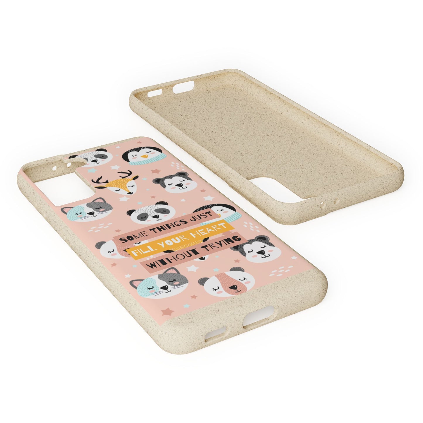 Cute Animal Biodegradable Phone Case, Eco-Friendly Gift, Sustainable Case, Nature Lover Accessory, Cute Phone Cover