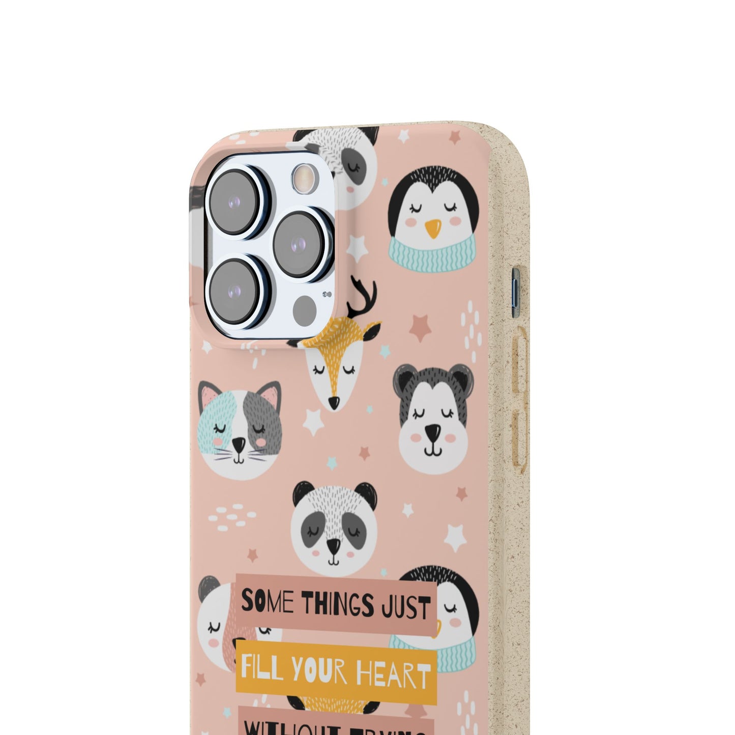 Cute Animal Biodegradable Phone Case, Eco-Friendly Gift, Sustainable Case, Nature Lover Accessory, Cute Phone Cover