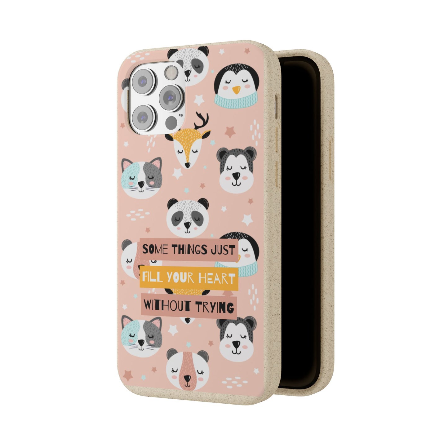 Cute Animal Biodegradable Phone Case, Eco-Friendly Gift, Sustainable Case, Nature Lover Accessory, Cute Phone Cover