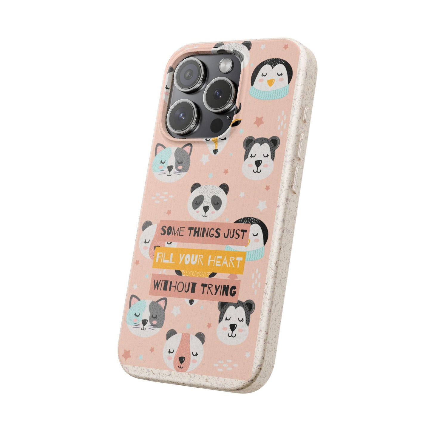 Cute Animal Biodegradable Phone Case, Eco-Friendly Gift, Sustainable Case, Nature Lover Accessory, Cute Phone Cover