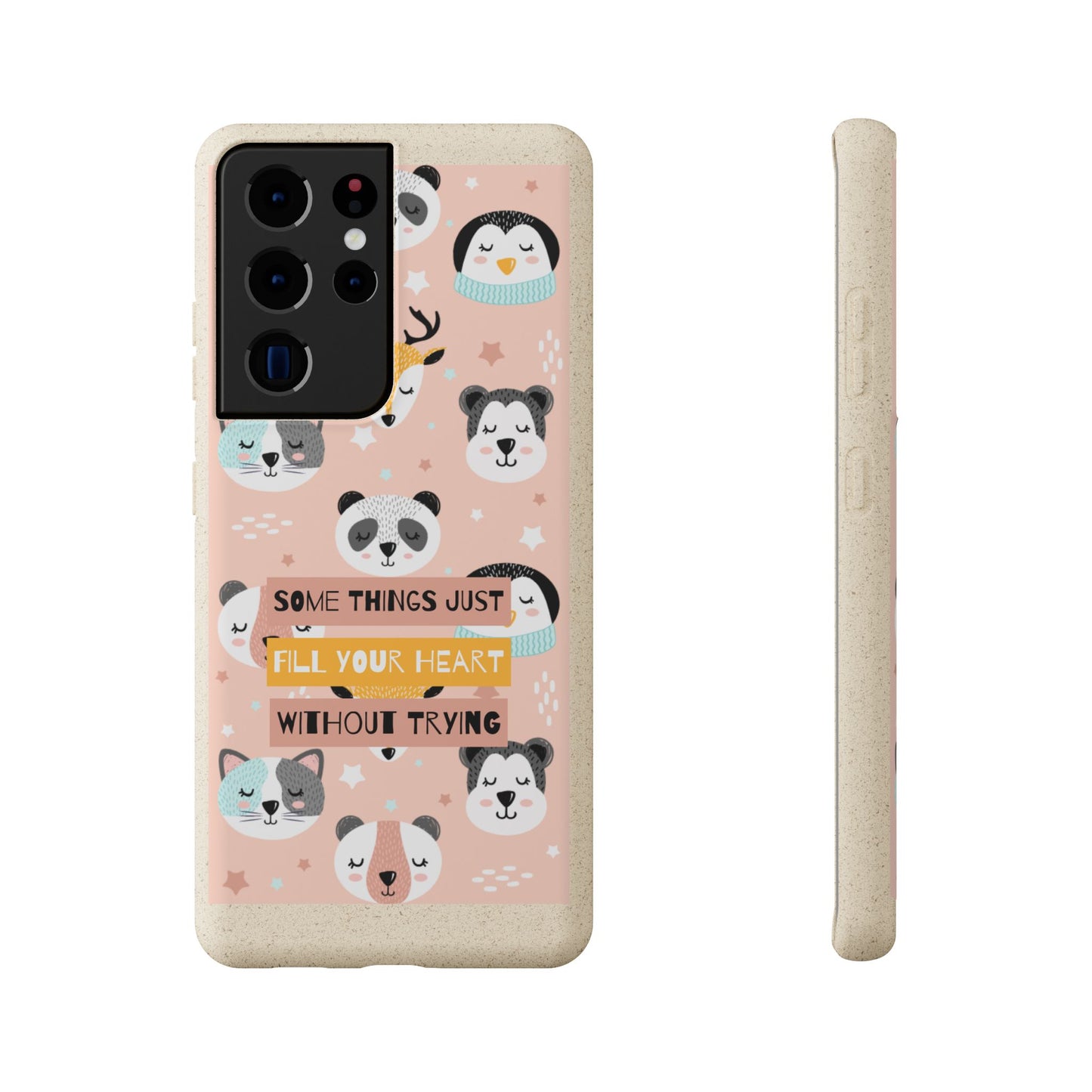 Cute Animal Biodegradable Phone Case, Eco-Friendly Gift, Sustainable Case, Nature Lover Accessory, Cute Phone Cover