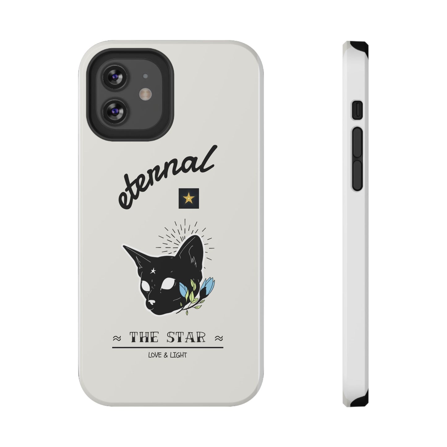 Eternal Star Cat Phone Case - Impact-Resistant, Gift for Cat Lovers, Trendy Accessory, Customizable Design, Modern Phone Protection