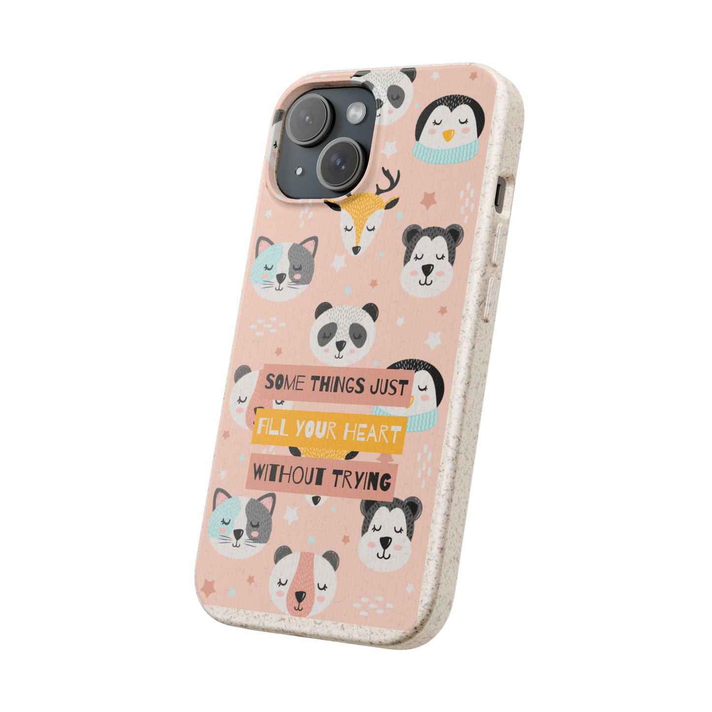 Cute Animal Biodegradable Phone Case, Eco-Friendly Gift, Sustainable Case, Nature Lover Accessory, Cute Phone Cover