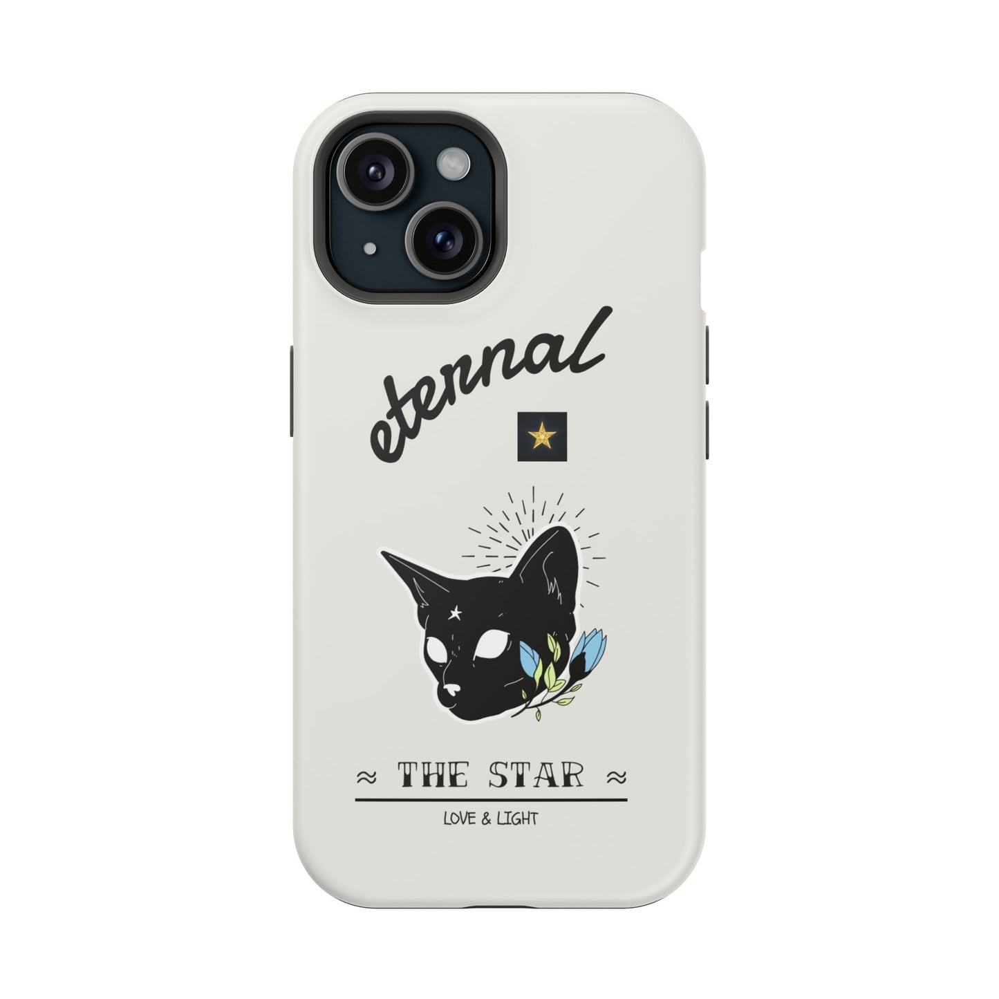 Eternal Star Cat Phone Case - Impact-Resistant, Gift for Cat Lovers, Trendy Accessory, Customizable Design, Modern Phone Protection